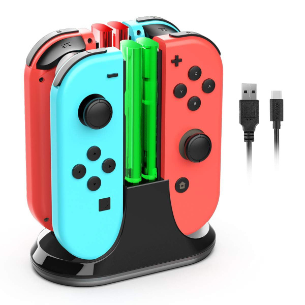 Зарядная док-станция Joy con YCCTEAM 4 в 1 Джойкон зарядное устройство ...
