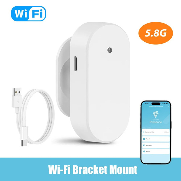 Смарт-датчик движения Tuya Wi-Fi 5.8G, детектор присутствия человека ...