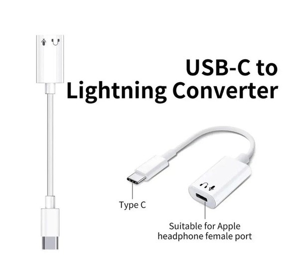 Переходник для наушников iPhone. Для проводных наушников. Адаптер USB C ...