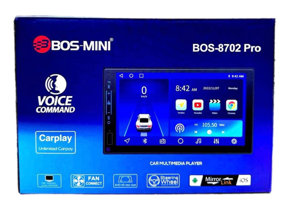 Автомагнитола Магнитола 2Din BOS-MINI 8702 Pro 7 Дюймов 2/32GB (Android ...