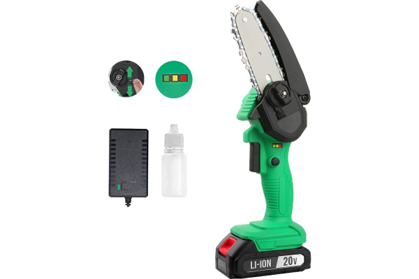 Пила цепная аккумуляторная Zitrek GreenSaw 20 (20 В, 2 Ач, ЗУ) 082-1853 ...