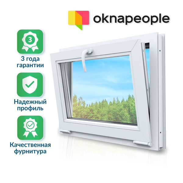 Характеристики Окно ПВХ, Фрамуга (В*Ш) 450*950, мультифункциональный ...