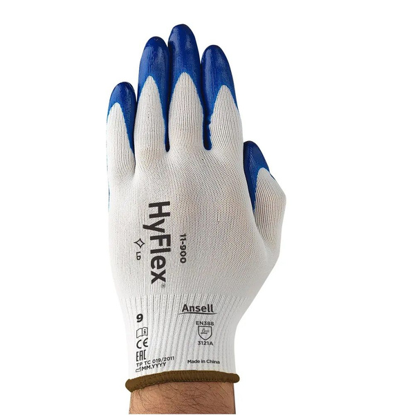 Перчатки ANSELL маслоотталкивающие от механических повреждений HyFlex ...