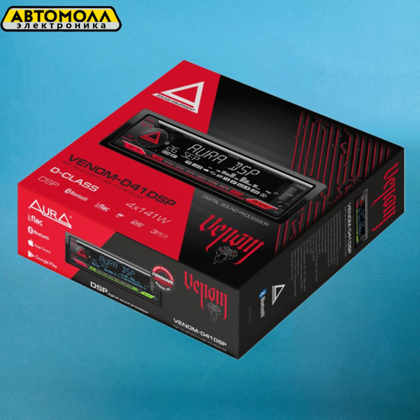 Ресивер AURA VENOM-D41DSP1 DIN - купить в интернет-магазине OZON с ...