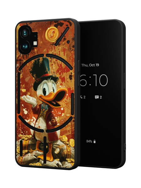 Силиконовый чехол Novel для Nothing Phone 1 (Насинг Фон 1), Скрудж ...