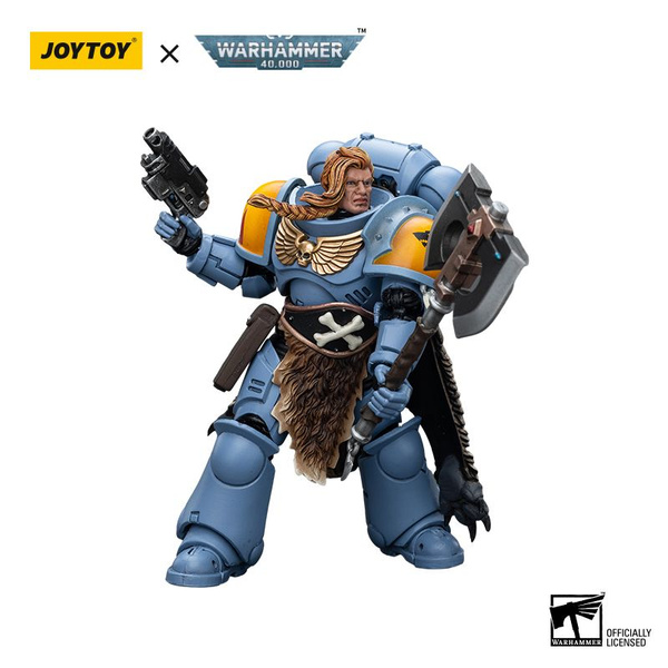 JOYTOY Warhammer 40.000 Space Wolves – Brother Gunnar Action Figure 1/18 11,7 Cm Da Collezione
