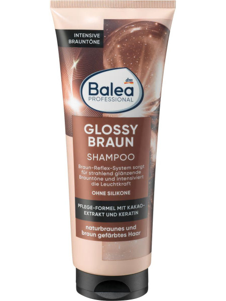 Balea Шампунь Professional Glossy Braun для темных волос, 250мл ...
