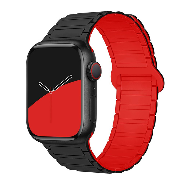Мягкие силиконовые магнитные ремешки для Apple Watch Band Ultra 49 44 ...
