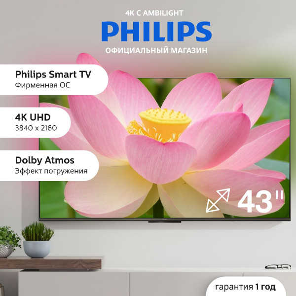 Купить телевизор Philips PUS8108/60 43" - купить с доставкой по ...