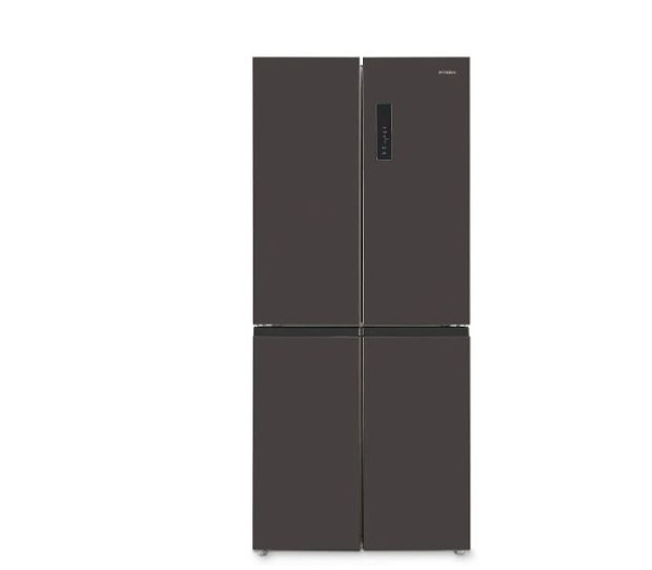 Холодильник Hyundai Side-by-Side CM4541F, черная сталь, черный матовый ...