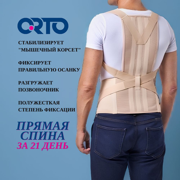 Корсет грудо-пояснично-крестцовый ORTO КГК-110 (корректор осанки ...