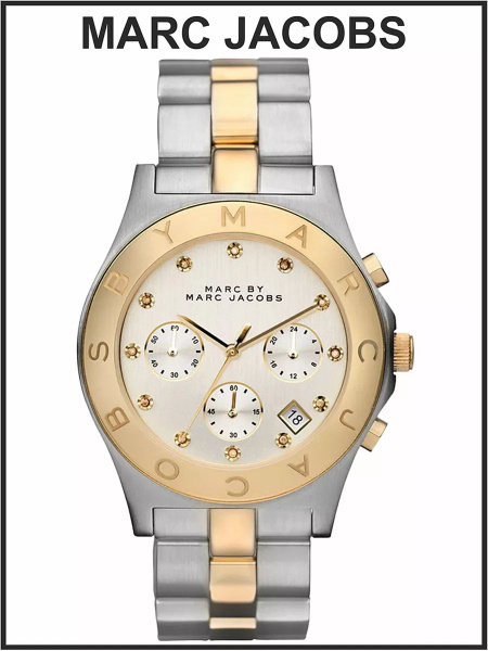 Наручные часы Marc Jacobs женские серебристые кварцевые - купить с ...