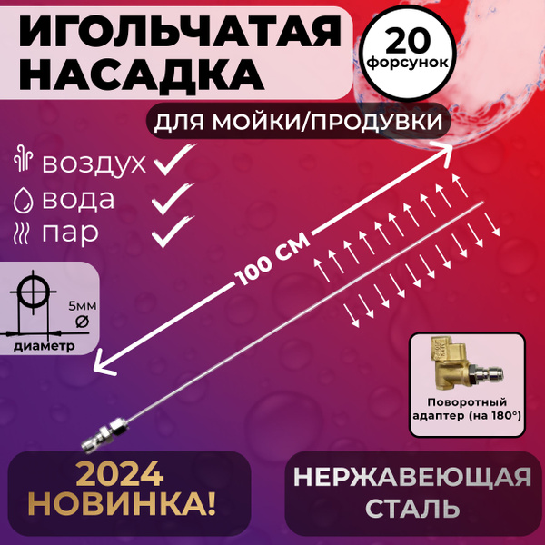 Насадка-игольчатая для мойки радиатора и кондиционера автомобиля.Pro ...