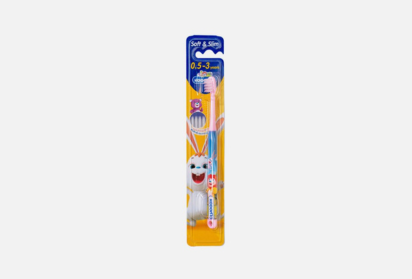 Зубная щетка для детей от 0,5 до 3 лет Lion Kodomo Soft Slim Toothbrush ...