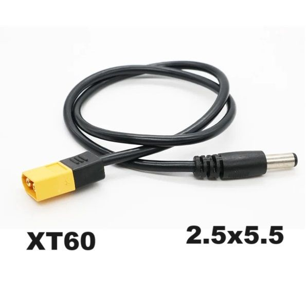 Переходник XT60 на 5.5x2.5 мм (мама / папа) N51 разъем питания 2.5х5.5 ...