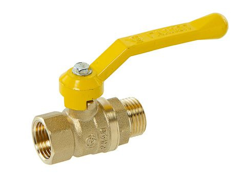 Кран шаровой для газа ГАЛЛОП 1/2" гайка-штуцер рычаг - купить с ...