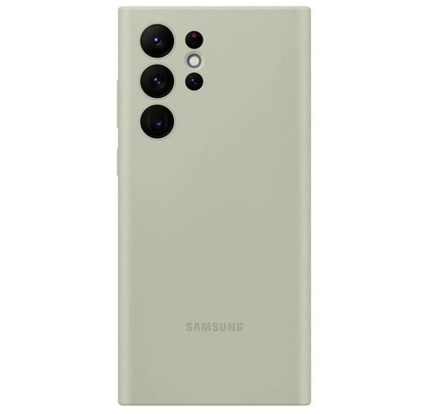 Оригинальный силиконовый чехол для Samsung S22 Ultra Темно-зеленый ...