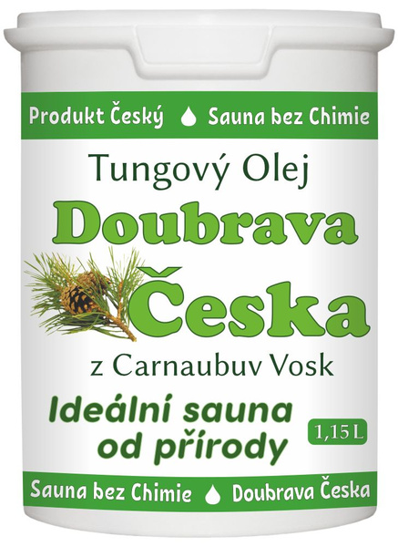 Масло для дерева Doubrava Ceska Тунговое масло с карнаубским воском для ...