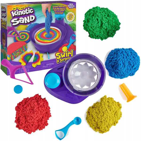 Кинетический песок Kinetic Sand - Игровой набор песка с аксессуарами ...