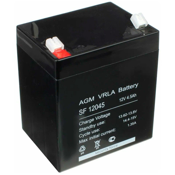 Аккумулятор свинцово-кислотный 12В 4,5Ah SF12045 SF - купить с ...