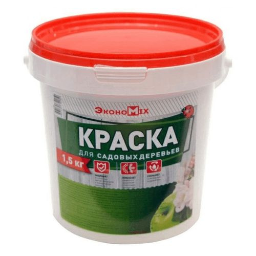 Краска ЭконоMix для садовых деревьев Быстросохнущая, Латексная ...