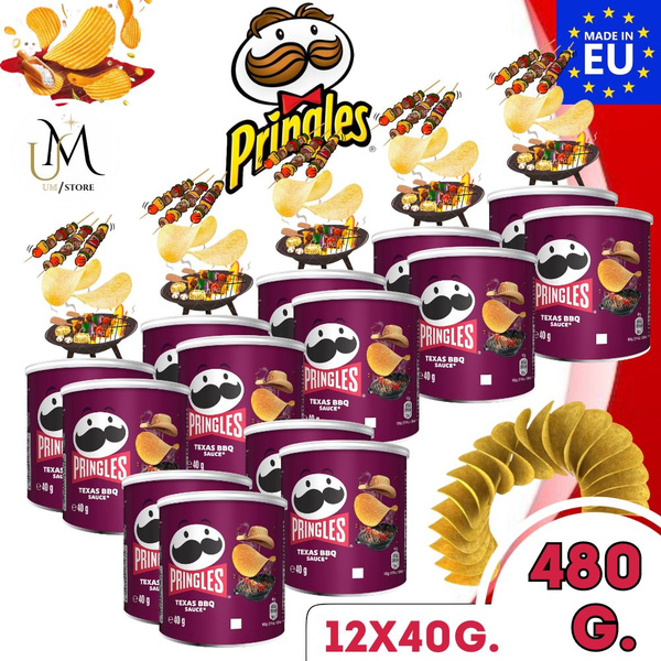 Чипсы Pringles BBQ Texas / Принглс Барбекю Техас 480гр / 12шт*40гр ...