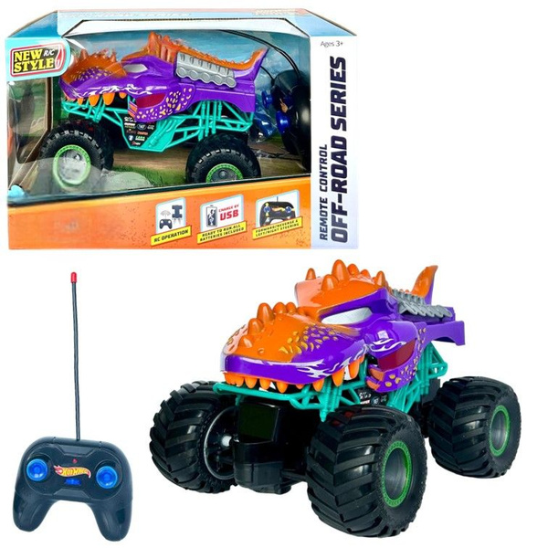 Машинка на Монстр трак пульте управления Mega Wrex ; игрушка на ...