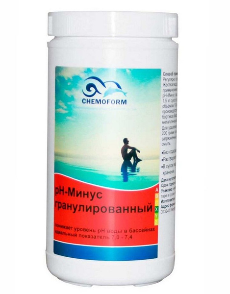 Cредство для понижения кислотности (pH) воды в бассейне "Chemoform" pH ...