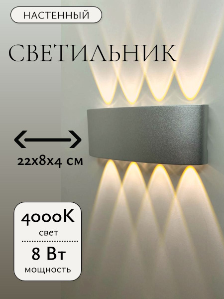 Светодиодный настенный светильник для сада,спальни,крыльца Бра ...