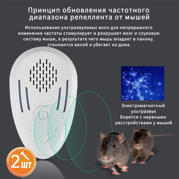 Отпугиватель для грызунов и насекомых ультразвуковой - купить с ...