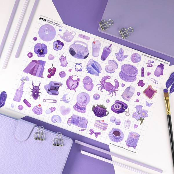 Стикеры No Kids Stickers Pack Amethystine, Аметистин, Фиолетовый ...