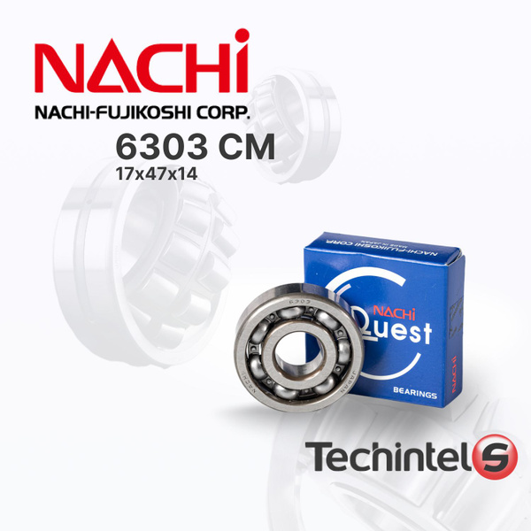 Подшипник NACHI 6303 17х47х14 купить на OZON по низкой цене (787890173)