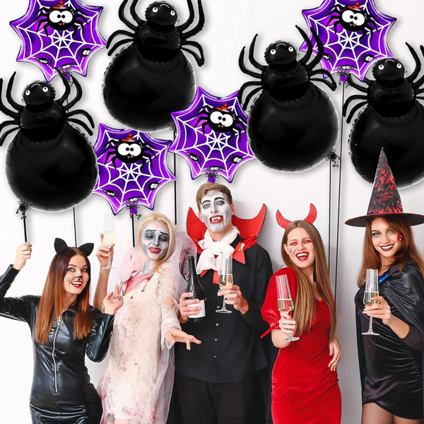 Жуткие воздушные шары на Хэллоуин Наборы воздушных шаров Паутина ...