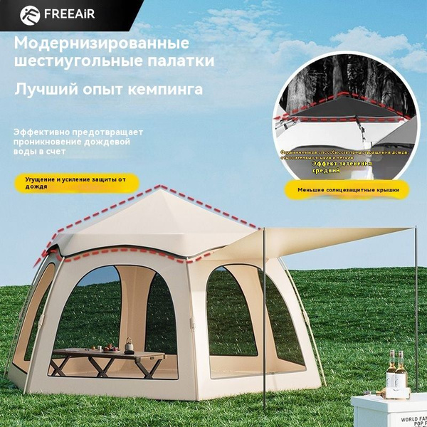Полностью портативный снаружи палатки с шестиугольным увеличением ...