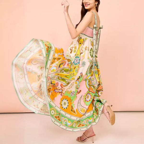 сарафан женский летний длинный, Женский, Лето, размер 44, материал Лен ...