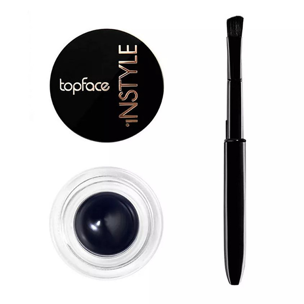 TOPFACE Подводка для глаз гелевая водостойкая с кисточкой Instyle Gel ...