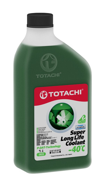 Охлаждающая жидкость TOTACHI Super Long Life Coolant Green -40C 1л ...