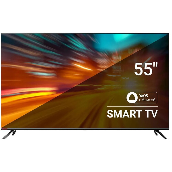 SUNWIND Телевизор SUN-LED55XU401 55" 4K UHD, черный купить на OZON по ...