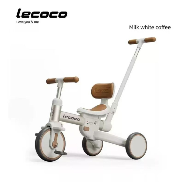 Детский трехколесный велосипед Lecoco, четыре режима, легкий и складной ...