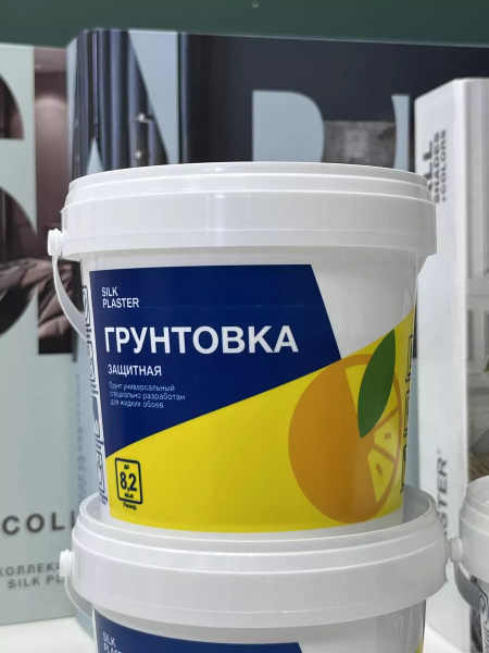 Грунтовка для жидких обоев - 6 шт. Silk Plaster 1 кг (0,8 л) Силк ...