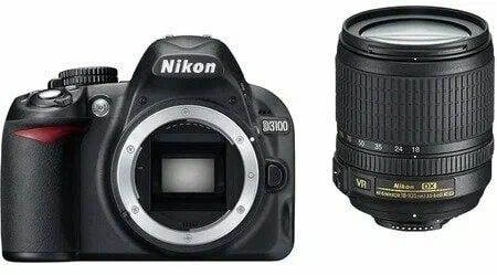 Зеркальный фотоаппарат Nikon Фотоаппарат D3100 kit 18-105mm , черный ...