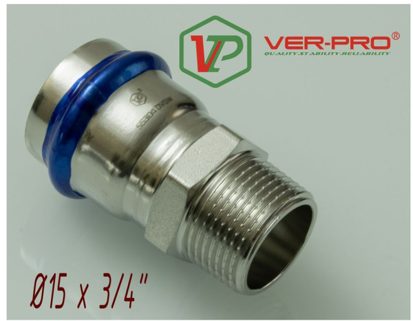 НЕРЖ Муфта 15*3/4 ш. "VER-PRO - купить с доставкой по выгодным ценам в ...
