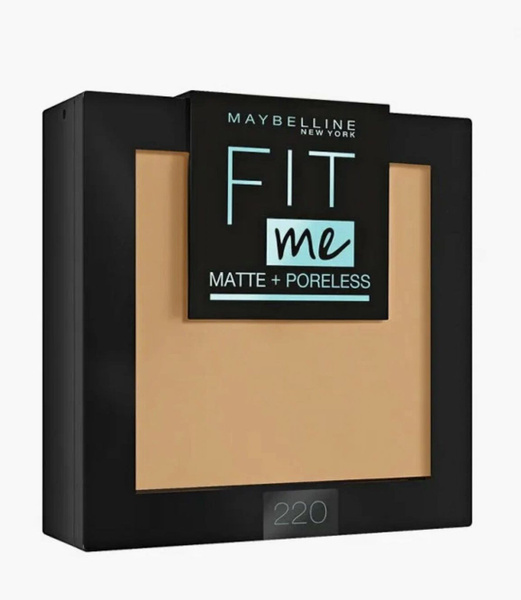 Мейбелин / Maybelline Fit me - Пудра матовая тон 220 Natural Beige 9 г ...