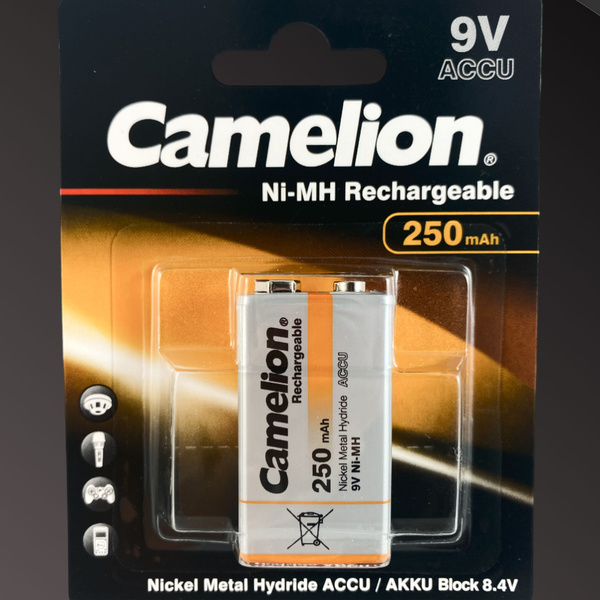 Крона аккумулятор 9V-250mAh - купить с доставкой по выгодным ценам в ...
