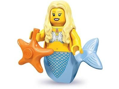 LEGO® Mermaid Minifigure with Starfish Collectible Series 9 71000 #12 col09-12