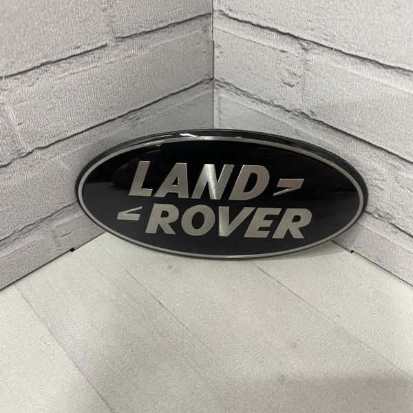 Эмблема Шильдик для Land Rover (Ленд Ровер) цвет черный 8 см - купить ...
