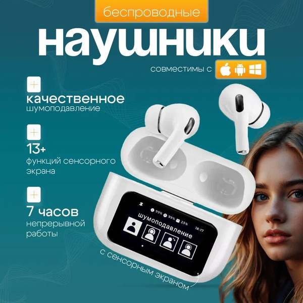 Наушники Внутриканальные Беспроводные с шумоподавлением - купить по ...
