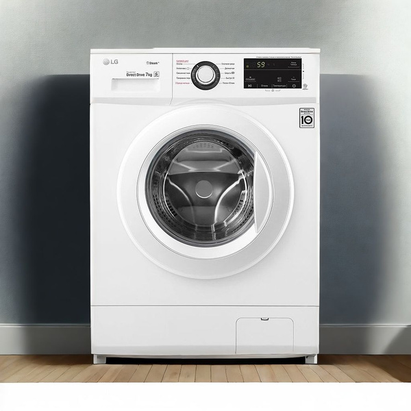 LG Стиральная машина Steam F2J3HS0W, 7кг, 10 программ стирки, с ...