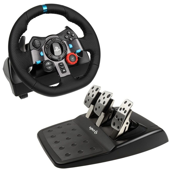 Игровой руль + педали Logitech G29 для PS5, PS4, PS3 и ПК, черный ...