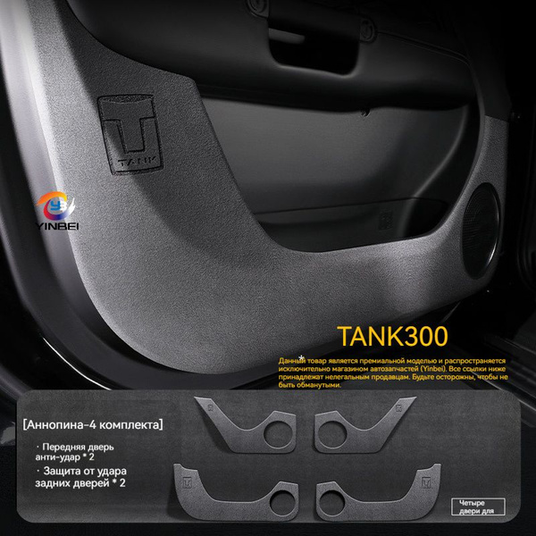 усовершенствованная защитная пленка для салона автомобиля tank300 ...